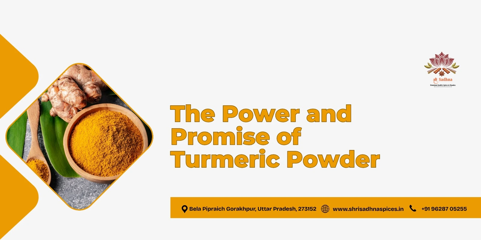 Shri Sadhna Spice : The Power and Promise of Turmeric Powder